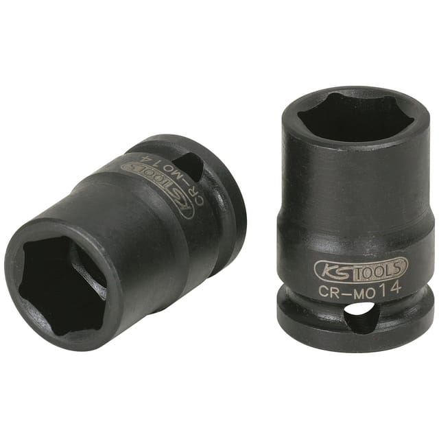 KS-Tools 515.1525 1/4" Sechskant-Kraft-Stecknuss kurz, 1/2