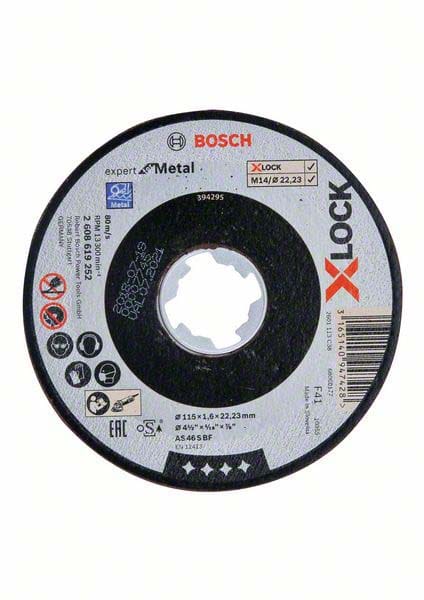 Bosch - pro Metal X-Lock Trennscheibe 115 x 1,6 x 22,23 mm - 2608619252