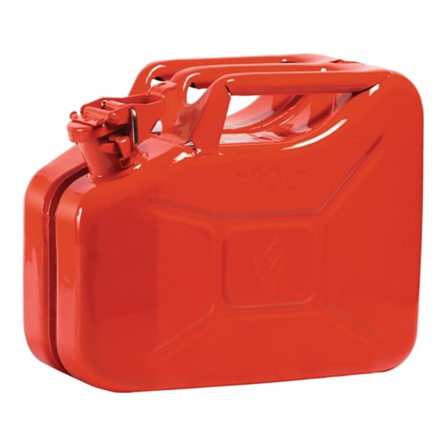 FP - Kraftstoffkanister 10 l Feuerrot ral 3000 Stahlblech 0,9 mm L345xB165xH275mm