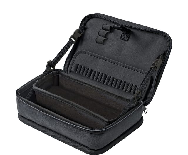 Funktionstasche leer (43474) Robuste Werkzeugtasche für Elektriker Praktische Werkzeugaufbewahrung und Werkbankständer in Einem Optimal für mobilen