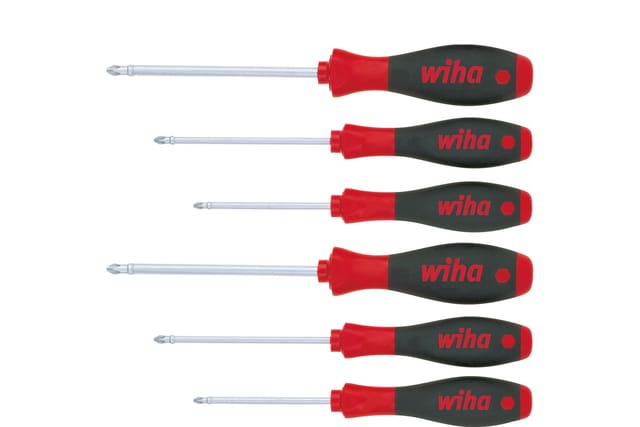 Schraubendreher Set SoftFinish® Phillips, Pozidriv 6-tlg. (26146) - Wiha