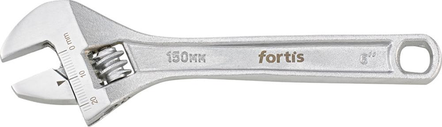 Rollgabelschlüssel 6' 150mm verchromt Fortis