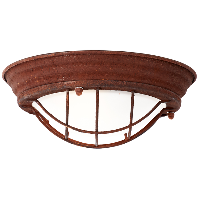BRILLIANT Lampe Typhoon Wand- und Deckenleuchte 29cm rostfarbend/weiß 1x A60, E27, 40W, geeignet für Normallampen (nicht enthalten) Für