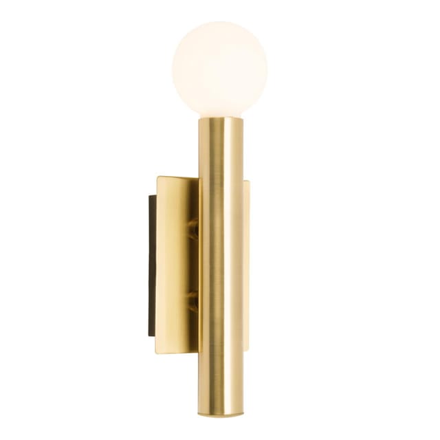 Brilliant - Lampe Lucky Wandleuchte messing antik 1x QT14, G9, 18W, geeignet für Stiftsockellampen (nicht enthalten) Für LED-Leuchtmittel geeignet