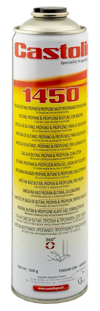 Flasche, Gaskartusche 220g Gw. 7/16'' 1450 2711 13 - Cas 600069