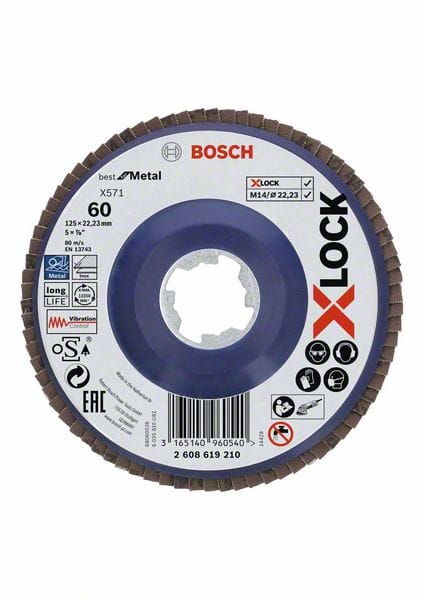 Pro X571 X-Lock fss, 125 mm,G60,ger.,P - Bosch