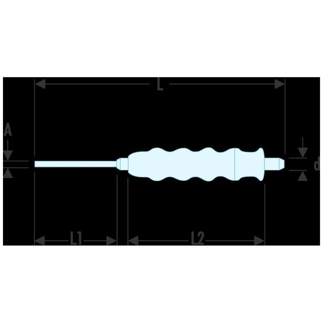 Körner mit Handgriff - Größe:2.5 mm - Facom