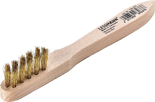 Ersa - Zündkerzenbürste Länge 150 mm 0,15 mm Messingdraht gewellt 3-reihig