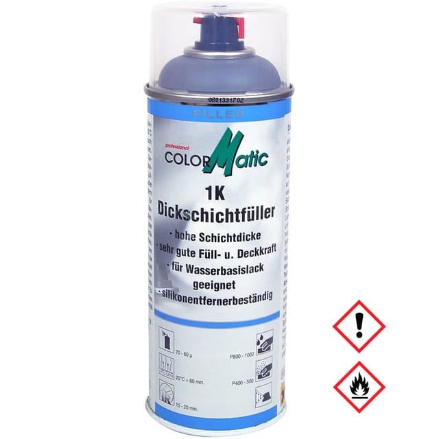 1K Dickschichtfüller mittelgrau 400ml 339448 - Colormatic