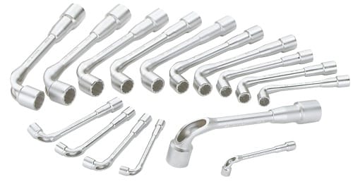 Satz 16 Pfeifenschlüssel 6/12 Pans 8 bis 24 mm sam - 93SDJ16