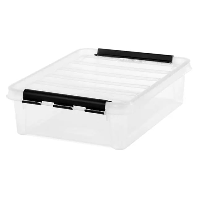 Clipbox transparent/schwarz flach 8 l SmartStore 'Classic 14'