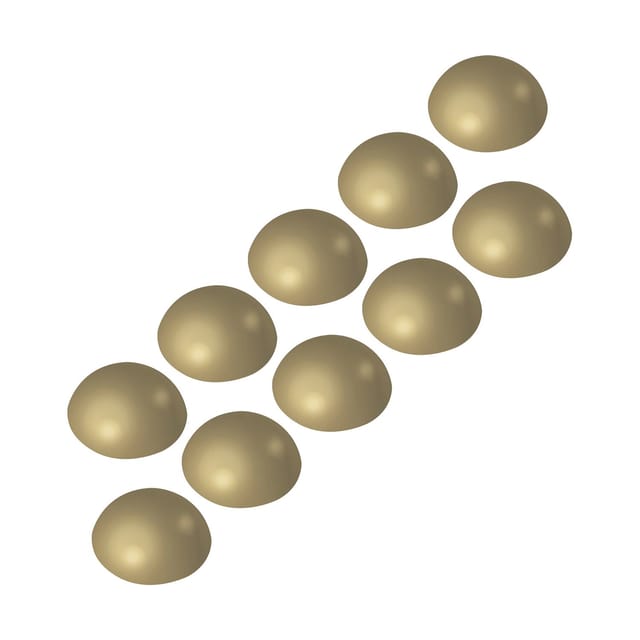 Vasalat Wandtürstopper Set - Türpuffer 32mm, Höhe 12mm - Türstopper Selbstklebend Ideal Zum Schutz Von Wand & Tür, Beige - 10 Stück