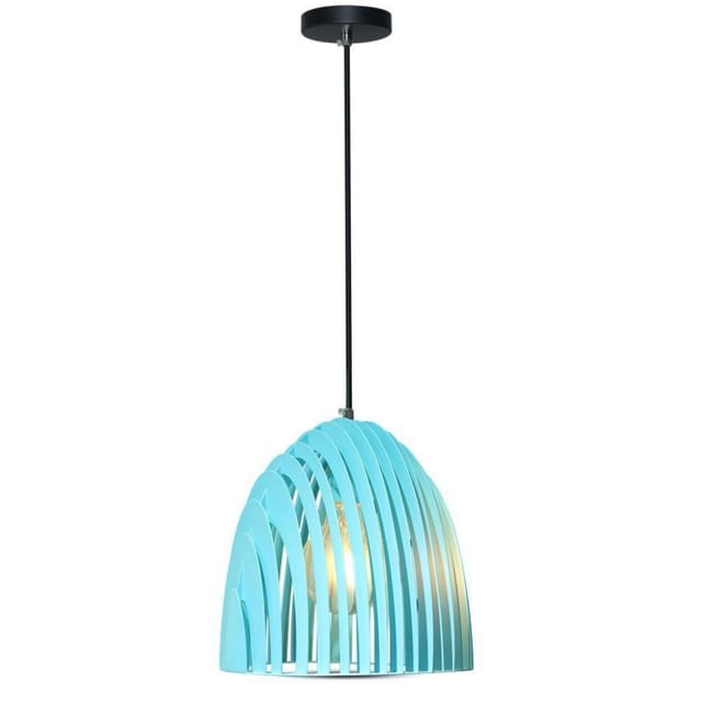 V-TAC LED Prismatic Bell Kronleuchter, Metall, E27-Lampenfassung (max. 60 W), Blau