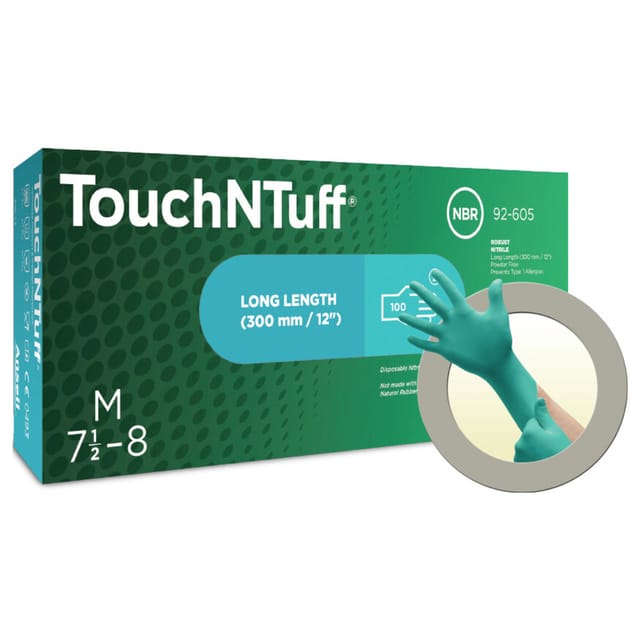 Ansell 92605080 100 St. Nitril Einweghandschuh Größe (Handschuhe): m, 7.5, 8 en 21420:2020
