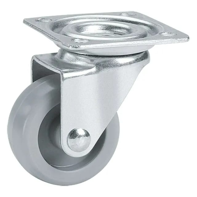 DÖRNER + HELMER Lenkrolle Kunststoff-Rad grau 30 mm 30 kg