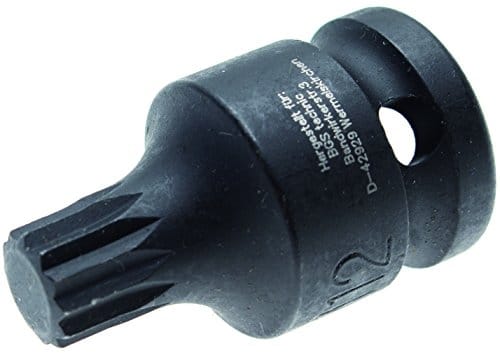 Bgs Technic - Kraft-Bit-Einsatz Länge 43 mm Antrieb Innenvierkant 12,5 mm (1/2') Innenvielzahn (für xzn) M12