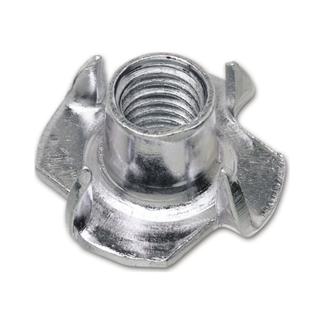 Vasalat - parco Einschlagmuttern mit 4 Einschlagspitzen M8 x 11 mm, verzinkt, 100 Stück, 2578k
