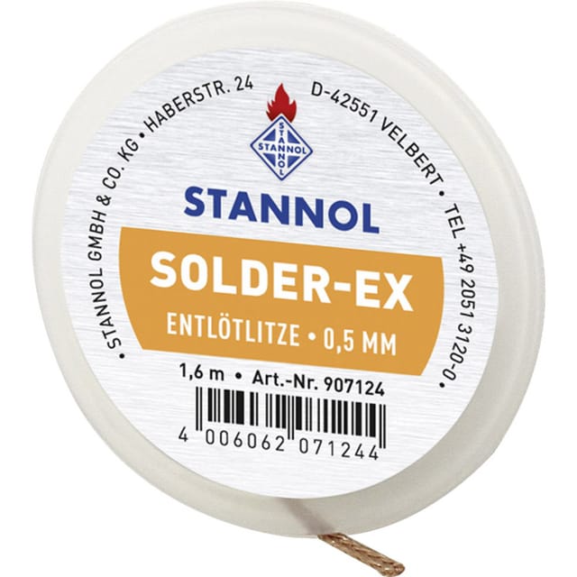 Solder-Ex Entlötlitze Länge 1.6 m - Stannol