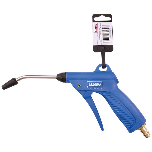 Ausblaspistole pa mit Verlängerungsdüse/Gummiaufsatz ø 2,3mm/110mm - Elmag