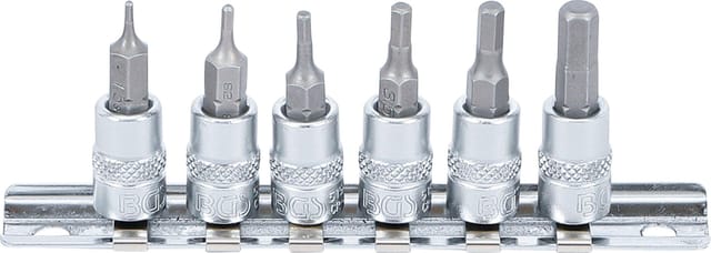 Bgs Technic - Bit-Einsatz-Satz Antrieb Innenvierkant 6,3 mm (1/4') Innensechskant 1,5 - 6 mm 6-tlg.