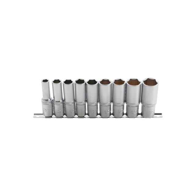 Bgs Technic - Steckschlüssel-Einsatz-Satz Sechskant, tief Antrieb Innenvierkant 12,5 mm (1/2') sw 10 - 24 mm 9-tlg.