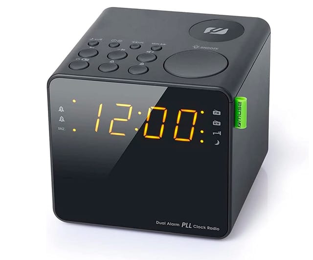 Muse M-187 CR - Zwei-Stunden-Radiowecker dede Wecker, Controller und großes Display