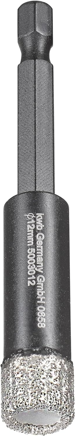 kwb HM Fliesenbohrer 6-Kant12 mm 500312 Fliesenbohrer 1/4" (6.3 mm), Sechskantschaft 1 St.