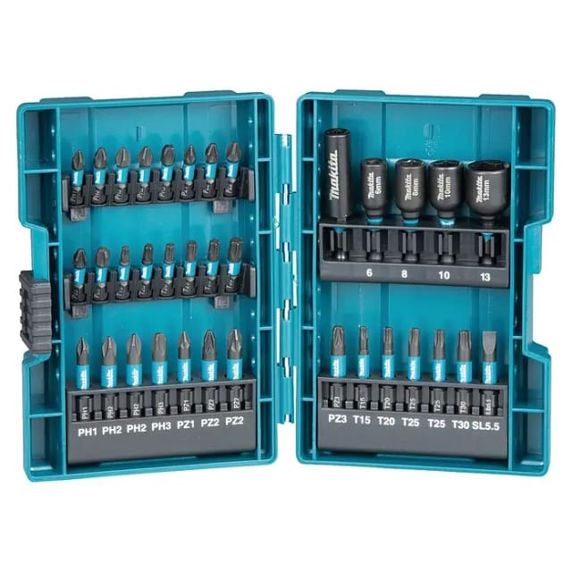 Box-Tipps, langweilige und Sockets wirken sich auf schwarze 35-PC Makita B-66880 aus