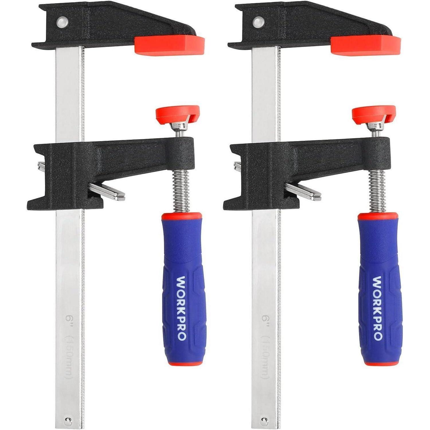 Schraubzwingen Set 2 Stück, 150mm Spannweite, 272kg Spannkraft, 80mm Ausladung