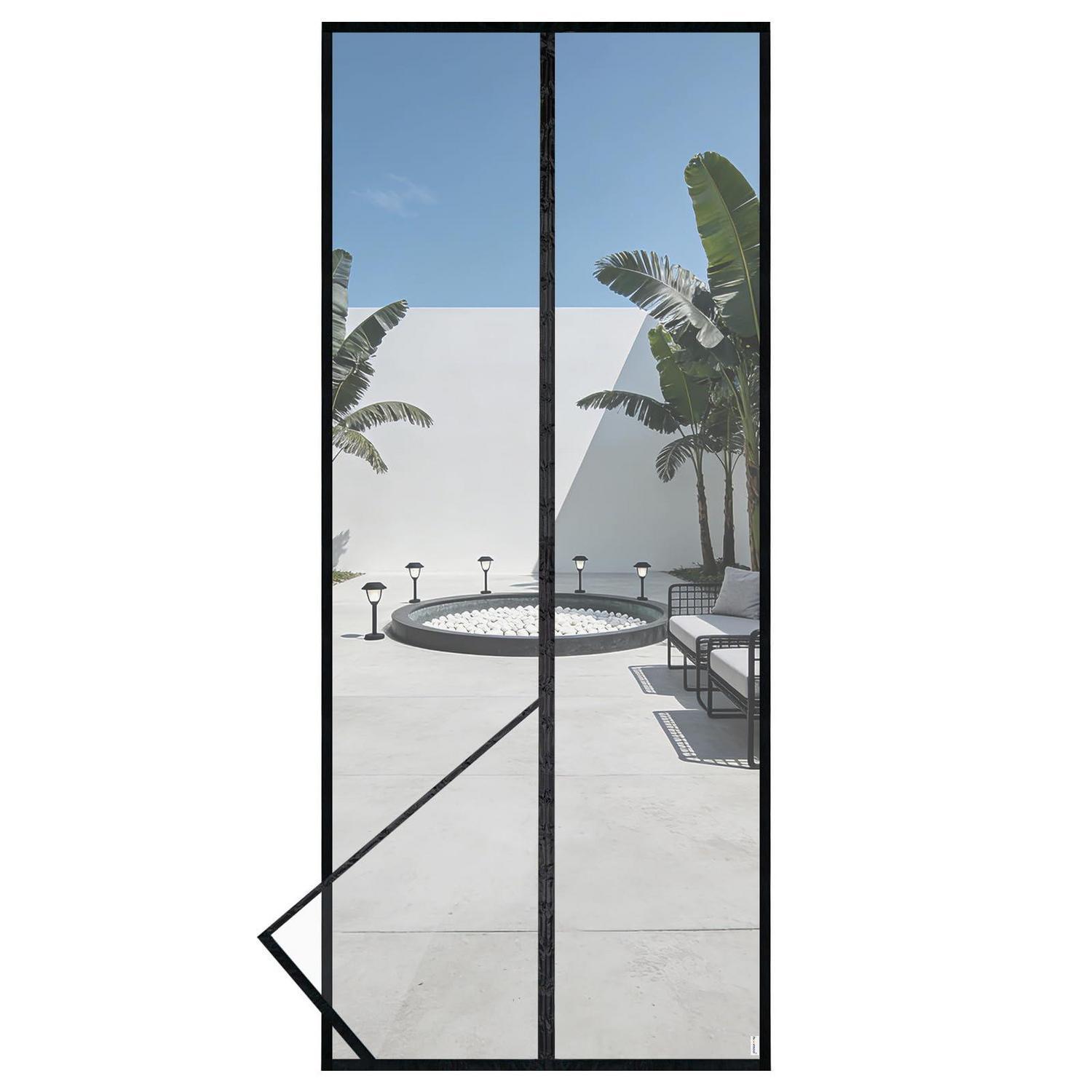 Magnet Fliegengitter Tür 90x210cm Für Balkontüren, Insektenschutz Mit Lightview-gewebe