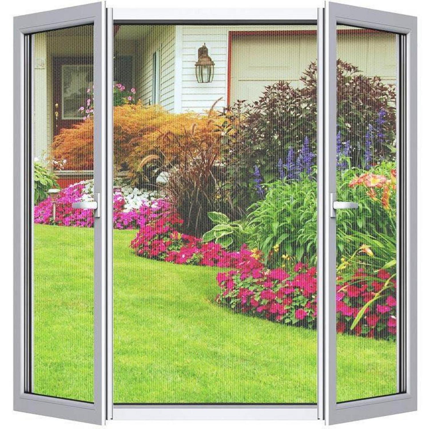 Fliegengitter Für Fenster 150x155 Cm, Selbstklebend, Ohne Bohren, Transparent