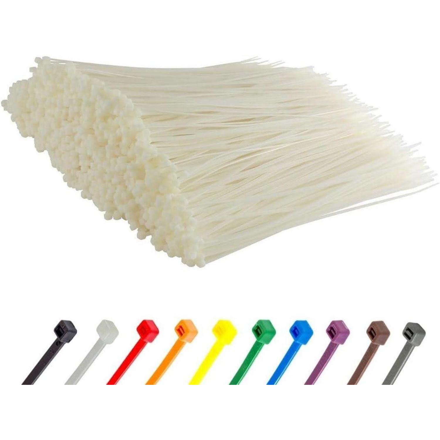 Kabelbinder 1000 Stück Weiß 300 X 4,8 Mm 22,2 Kg Uv Beständig