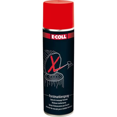 Forstmarkier-Spray, leuchtrot 500ml Spraydose - E-coll