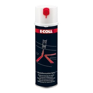 E-coll - Baustellenmarkier-Spray 500ml Spraydose weißaluminium