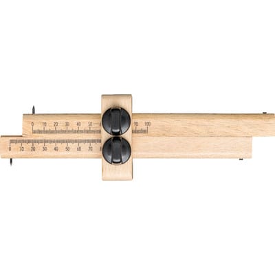 Streichmaß mit zwei Schrauben 170 mm - Fortis