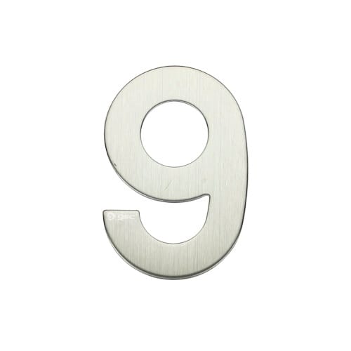 Tür Nummer 9 Edelstahl mit Kleber GSC 003302619
