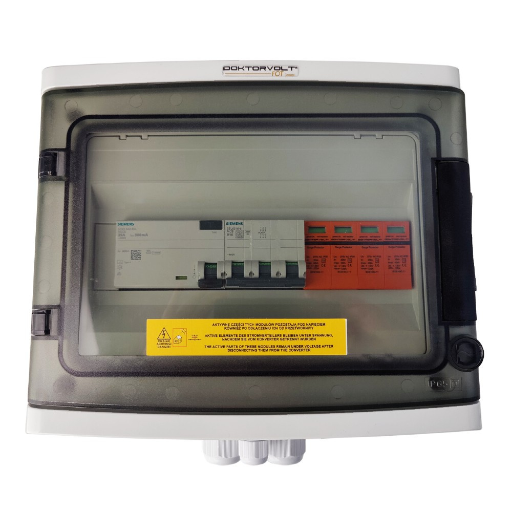Doktorvolt Pv-verteilerkasten Photovoltaik Solar Ac Siemens 3f B16a 25a 300ma T2 0744