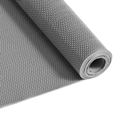 Drainagematte Pvc (90 Cm X 300 Cm), Rutschfeste Pvc-bodenmatte Spritzschutzmatte Für Nassbereiche, Hohlmattenrolle, Antirutschmatte Für Schwimmbäder, Terrassen, Badezimmer & Toiletten, Grau