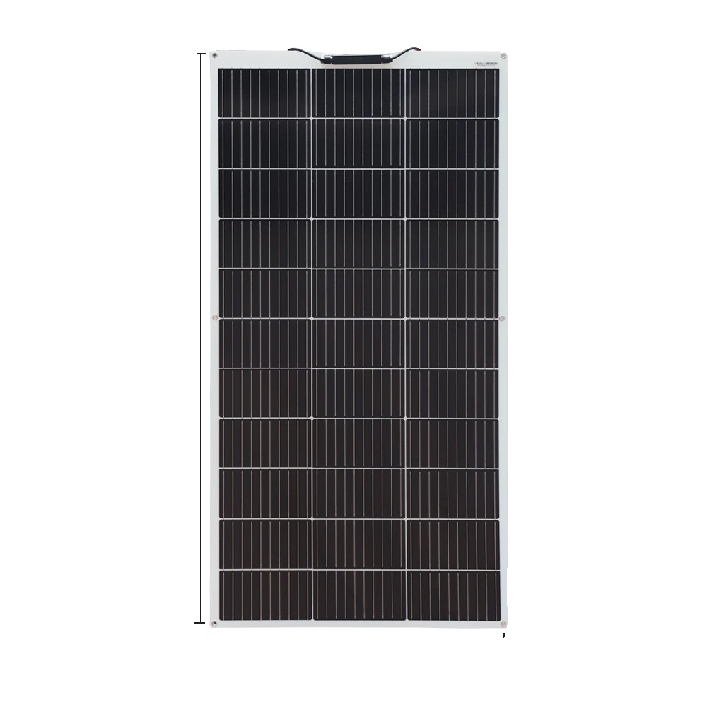 Starres Solarmodul, Maximale Leistung 200 W, Zellwirkungsgrad 24 %, Monokristallines Silizium