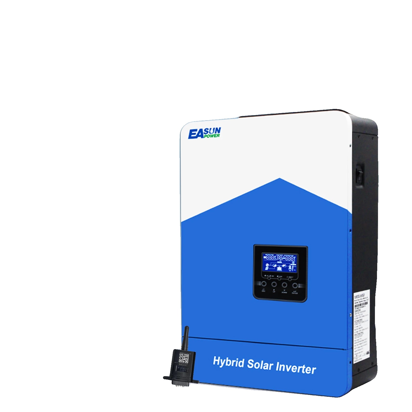 Solarwechselrichter, Mppt-technologie, Zwei Ac-ausgänge, 4 Kw Mit Wlan, 220–240 V Ac, 24 V