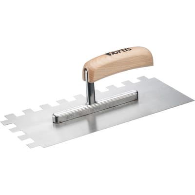 Glättekelle gezahnt 280x130 mm Z.15 x15 - Fortis