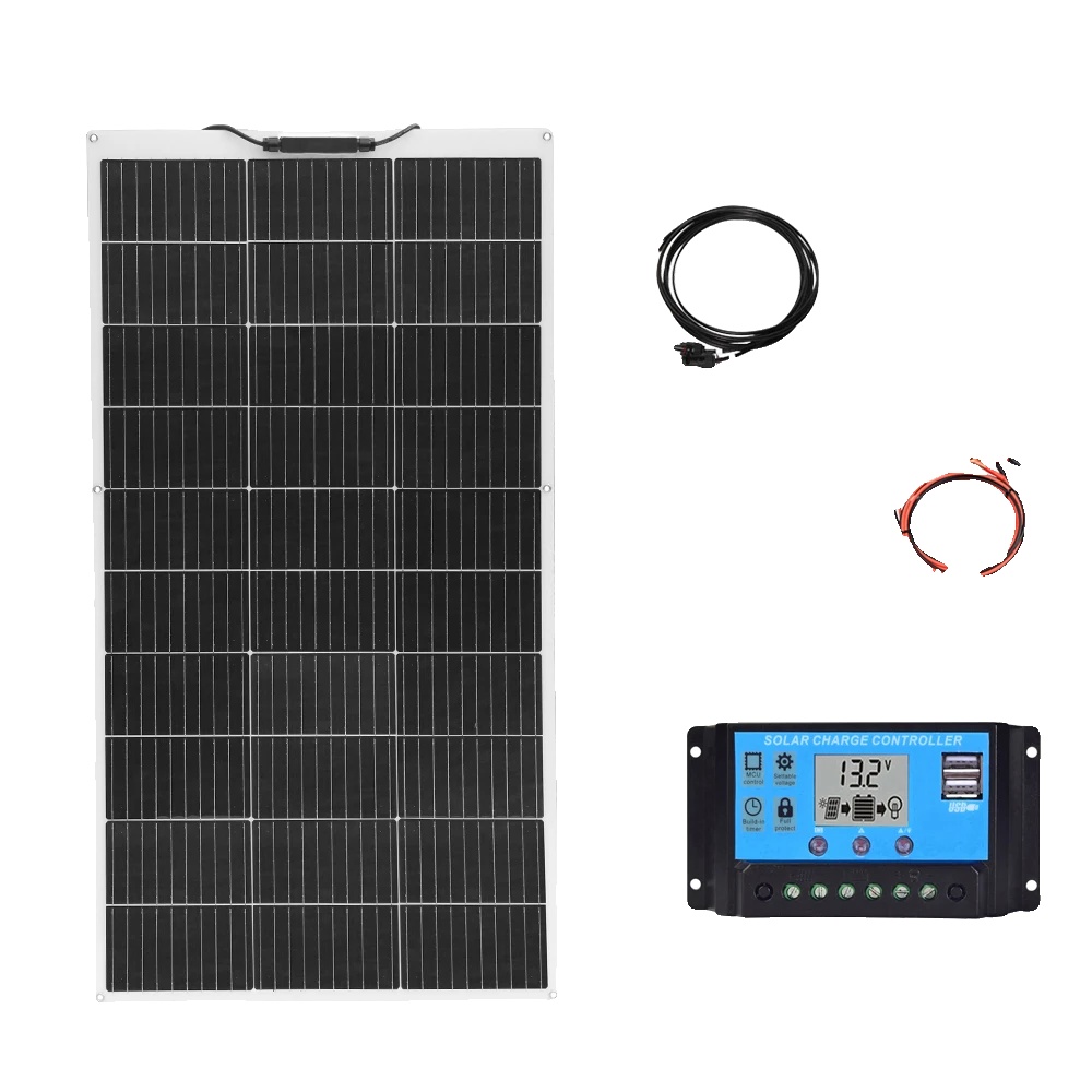 Solarpanel, Flexibles Design, Dualspannungskompatibilität, 300-w-pet-kit