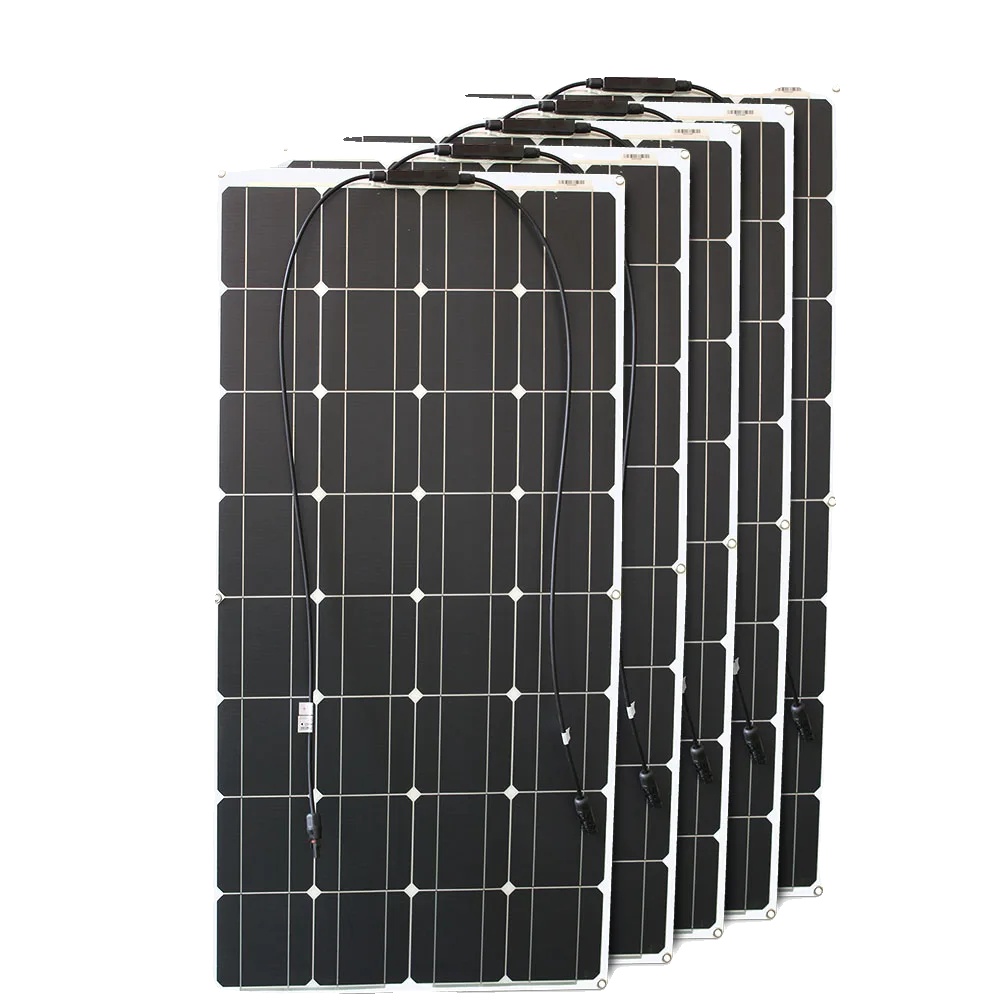 Solarmodul, Flexibles Design, Dualspannungskompatibilität, 300 W (2 Stück 150 W-b)