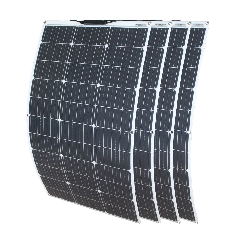 Solarmodul, Monokristallin, Leichtes Und Flexibles Design, Schwarz, 120 W