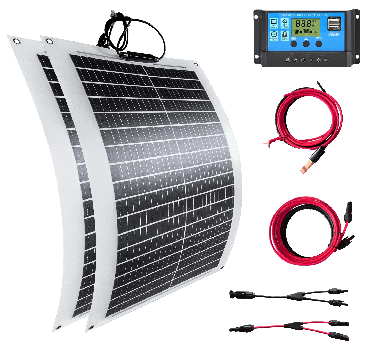 Solarpanel, Leichtes Design, Einfache Installation, 150-w-set