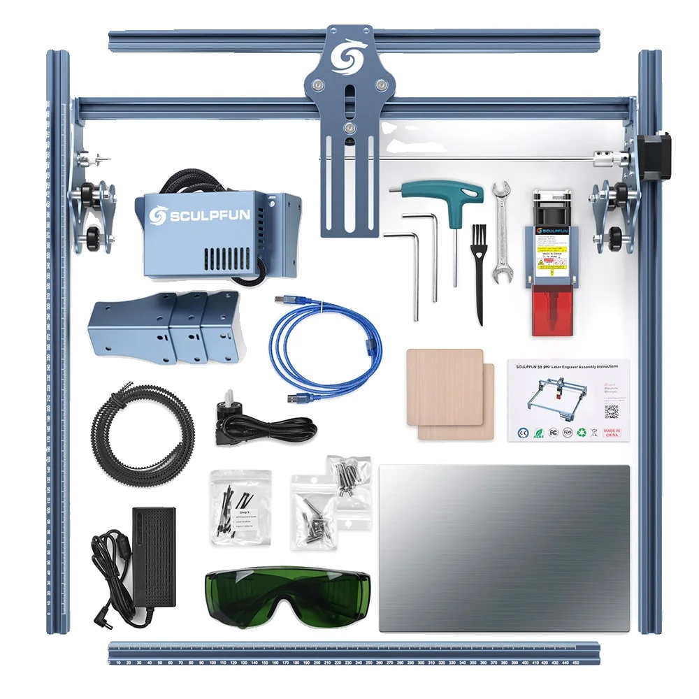 Lasergravierer, Hohe Präzision, Kompatibel Mit Verschiedenen Materialien, Longer Ray5 Mini 2,5 W, Eu