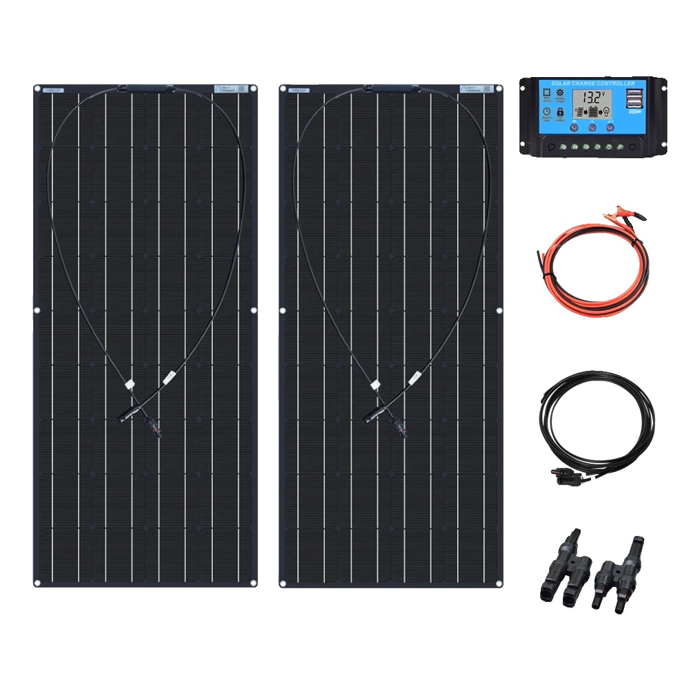 Solarmodul, Hohe Effizienz, Robuste Bauweise, 450 W (3 X 150 W)