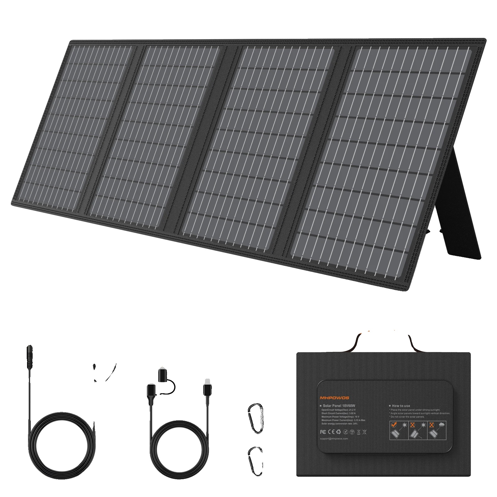 Tragbares, Hocheffizientes 40-w-solarpanel