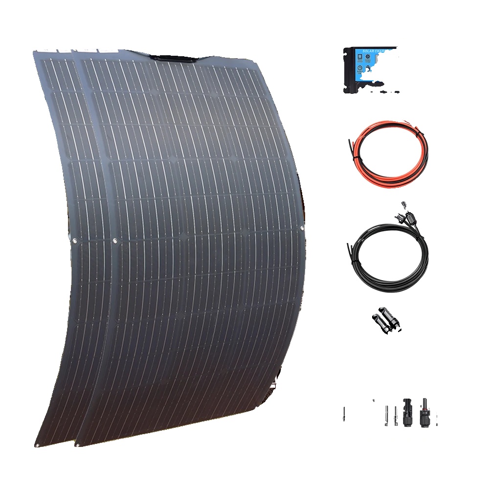 Solarmodul, Hohe Effizienz, Flexibles Design, 12v/24v 240w Set