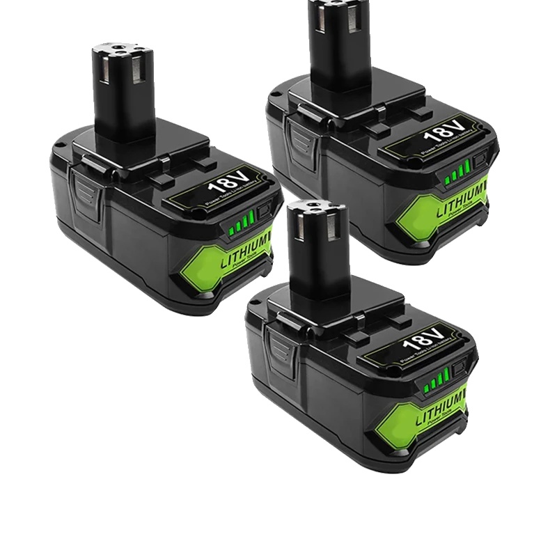Akku, 6 Ah Kapazität, Lithium-ionen, Kompatibel Mit Ryobi, 4 Akkus, 1 Ladegerät